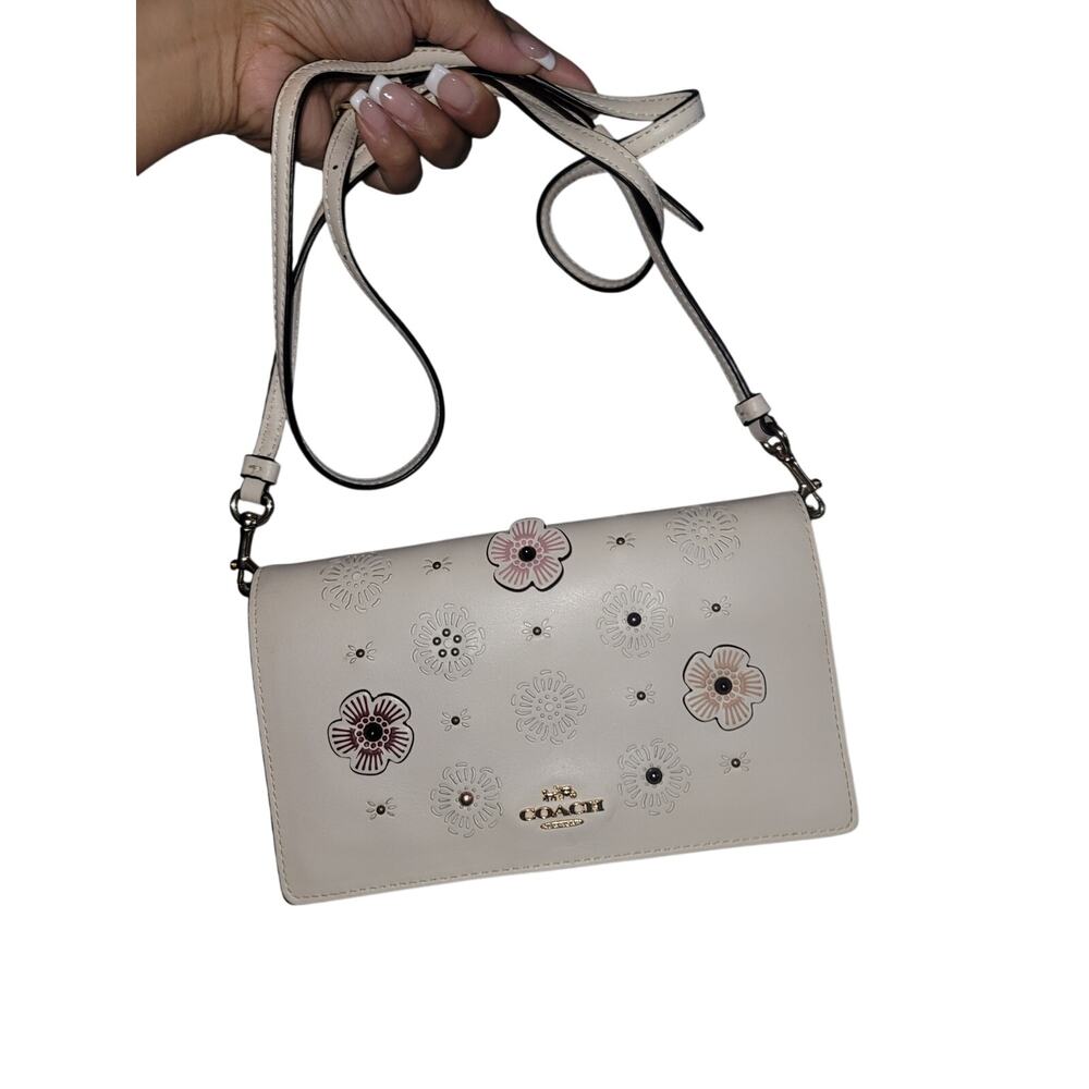 Coach Hayden Tea Rose Foldover Crossbody Clutch